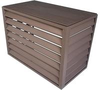 Cubierta de aluminio resistente para aire acondicionado, valla antirrobo para radiador, protección de unidad exterior de reducción de ruido, discreta carcasa de CA para unidades exteriores