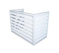 Cubierta de aluminio resistente para aire acondicionado y bomba de calor, protección antirrobo, reducción de ruido, cubiertas de CA duraderas para todo tipo de clima, perfecto para uso en exteriores