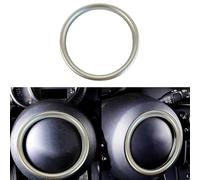 Cubierta de anillo central de aluminio para volante para modelos Cooper F54, F55, F56, F57, F60, diseñada para mejorar el aspecto interior (plateado)
