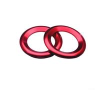 Cubierta de anillo de altavoz APillar de acero inoxidable para Honda Civic 10th 2016 2021, elegantes adornos rojos para diseño de interiores (rojo)