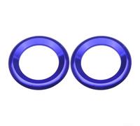 Cubierta de anillo de altavoz de audio para Honda Civic 10th 2016-2021, panel de puerta de acero inoxidable diseñado para modificación elegante del coche (azul)