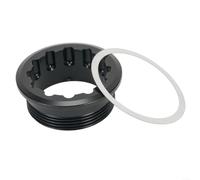 Cubierta de anillo de bloqueo de rueda libre para transmisión MTB, compatible con bujes de 12 velocidades ms M6100 M7100, pieza de mantenimiento de bicicleta de aluminio ligero (rojo)