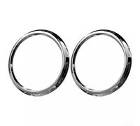 Cubierta de anillo de lámpara antiniebla delantera, paquete de 2 anillos de plástico cromado para Maserati Levante (2018-2020), bisel de luz antiniebla compatible con OEM, fácil instalación, reemplazo