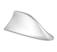 Cubierta de Antena Aleta tiburón para automóvil Antena ABS autoadhesiva sin Perforaciones con Panel Interior para señales Alerones Decorativos para Plata