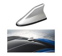 Cubierta de Antena Aleta tiburón para Coche, superfuncional, Cubierta Techo señal Radio Am/FM con Base Cinta Adhesiva, Accesorios vehículo, reemplazo para, SUV, camión, Furgoneta (Plata)