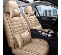 Cubierta De Asiento Coche Cuero PU Cobertura Completa Para KIA Para Sportage Para Ceed Para Rio Para Niro Para Stinger Para Optima Para Soul Forte Para Spectra Protectoras Asiento(Beige 5 Seat,A)