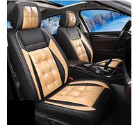 Cubierta De Asiento Coche Para Vw Para Jetta Para Cc Para Eos Para Gli Para Gol Para Gti Para Multivan Protector asiento antideslizante(beige negro,Standard)