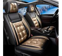 Cubierta De Asiento Coche Para Vw Para Jetta Para Cc Para Eos Para Gli Para Gol Para Gti Para Multivan Protector asiento antideslizante(Black gold,Standard)