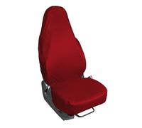 Cubierta de Asiento Coche Universal Delantero Solo Rojo Elastizado Lavable Polye
