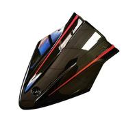 Cubierta de asiento Compatible con Bmw S1000RR 2015-2018 S1000R 2014-2020 cubierta de asiento trasero de motocicleta capó Solo carenado de parabrisas Cubierta del Asiento(Bright black 2)