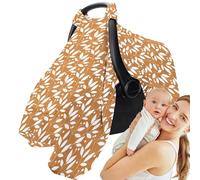 Cubierta de asiento de asiento para niños - Corriente Sun Shade, Baby Carrier Canopy | Muslin de algodón Tapa transpirable, patrón de dinosaurio de flores de verano, protección infantil de niña para n