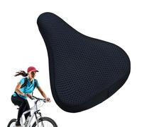 Cubierta de asiento de bicicleta acolchada. Cojín de sillín ergonómico cómodo con base antideslizante | Protector de asiento de bicicleta transpirable para largas caminatas, se adapta a bicicletas de