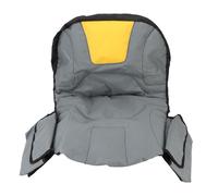 Cubierta de asiento de cortacésped a prueba de lluvia a prueba de polvo Protector de cubierta de asiento de tractor ajustable (Gray Yellow)