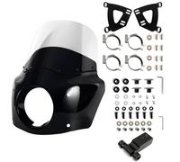 Cubierta de asiento Kit de parabrisas de carenado para motocicleta Compatible con Harley Softail Street Bob FXBB 2018-2020 FXBBS 2021-2024 Cubierta del Asiento(6021-STB-11 Clear)