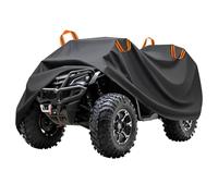 Cubierta de ATV para Suzuki KingQuad 500 AXi 2009-2020 2021 2022 2023 2024 2025 2026, Funda ATV Exteriores Todo Tipo Clima Funda Cuatrimoto Protección contra La Lluvia y La Nieve,B-Orange