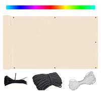 Cubierta de balcón Resistente a la Intemperie, 105x900 cm, Tejido de Malla Resistente a los Rayos UV y al Viento, con Correas de sujeción, Adecuada para terrazas y Jardines Exteriores, Color