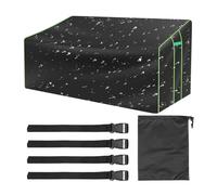 Cubierta de banco exterior - Tela Oxford 201x110x64cm, chaqueta de flujo de aire impermeable, ahorrando muebles completamente en temporada con ajuste seguro | Protección confiable para el sofá al aire