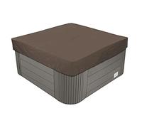 Cubierta de bañera de hidromasaje Oxford 210D de Alta Resistencia Impermeable con Revestimiento UV y PU y Alta Resistencia al desgarro Múltiples Tamaños a Elegir,Café,244x244x30cm