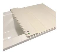 Cubierta de bañera de PVC, aislamiento plegable grueso, cubierta de fregadero a prueba de polvo, protector de bañera blanco (tamaño: 150 x 80 x 1,2 cm) - Diseño duradero resistente al agua para una