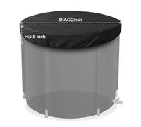 Cubierta de baño de hielo al aire libre para bañera fría, tela Oxford 420D con doble costura de precisión y blindaje para todas las estaciones (32 x 5.9 pulgadas)