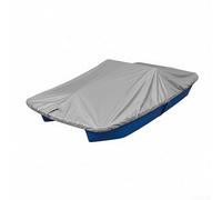 Cubierta de barco con pedales, cubierta de barco de tela Oxford impermeable resistente para barcos de 3 a 5 personas, ajuste cómodo con dobladillo elástico, con bolsa de almacenamiento de transporte