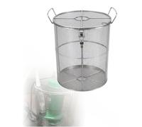 Cubierta de barrera de bomba, protector de protección de bomba de agua, malla de filtro de bomba redonda de acero inoxidable, malla de 5mm que evita obstrucciones(25x60cm)