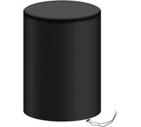 Cubierta de barril grande - Capucha ajustable impermeable | Protección de cubo a prueba de lluvia y viento con cordón | para jardín, terraza, muebles y electrodomésticos exteriores, mantiene la nieve