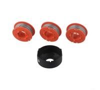 Cubierta de base de bobina de repuesto y línea de carrete de 8 m para desbrozadora Bosch ART 23 26 30, flexible para uso pesado (B)