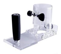 Cubierta de base transparente para recortadora de bordes, protector de plástico con visibilidad clara, apto para máquinas de grabado de carpintería, escudo ligero para proyectos de bricolaje (A)