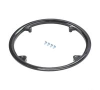 Cubierta de biela de bicicleta 48T Protector de rueda de cadena para protector de plato de paso de 12 cm, cubierta de manivela de instalación rápida con 4 agujeros, protector de cadena de bicicleta