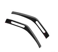 Cubierta de bisagra de capó para Ford para Bronco, mango lateral, actualización exterior, juego decorativo de ABS para 2021 2022, textura de fibra de carbono negro y rojo, fácil instalación, paquete