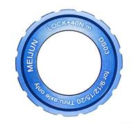 Cubierta de bloqueo central de instalación de herramientas para bujes de eje pasante de 9, 12, 15, 20 mm, convierte rotores de 6 pernos en bloqueo central dorado (azul)