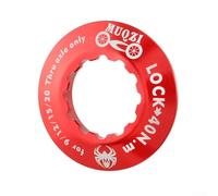 Cubierta de bloqueo central para bicicleta, conversión de cubo de seis clavos, junta de acero inoxidable (B rojo)