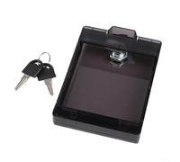 Cubierta de bloqueo de seguridad infantil para enchufe central de aire acondicionado, diseño impermeable para proteger los componentes eléctricos de la humedad y la manipulación (negro transparente)