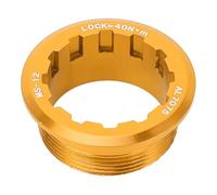 Cubierta de bloqueo del volante, cubierta del anillo del volante de aleación de aluminio para volante de 12 velocidades M7100 M6100 M8100 (Oro)