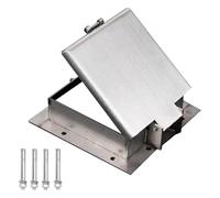 Cubierta de boca con cerradura, tapa de drenaje de aguas residuales cuadrada de acero inoxidable de 60 cm, tapa invisible resistente para tanque séptico y segura para entradas y caminos