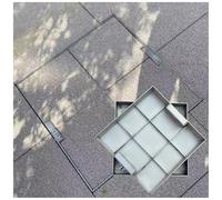 Cubierta de boca cuadrada oculta, tapa de tanque séptico empotrada de acero inoxidable, cubiertas invisibles para lavabo de aguas residuales para uso en exteriores, tamaños personalizables de 30 a 110