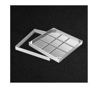 Cubierta de boca cuadrada resistente, decoración de jardín transparente, tapa de tanque séptico duradera, cubierta de acceso a losas de pavimento al aire libre para paisajismo y drenaje