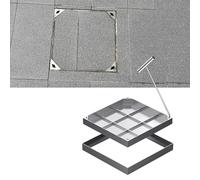 Cubierta de boca de acero inoxidable, capacidad de carga de 2,6 toneladas, cubierta de acceso de metal resistente para calles, carreteras y patios (60 x 70 cm)