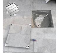 Cubierta de boca de acero inoxidable, cuadrada, invisible, personalizable, decorativa, para pozos de aguas residuales al aire libre, rejillas de drenaje resistentes, 5 colores disponibles