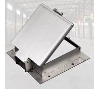 Cubierta de boca de acero inoxidable duradera con cerradura, tapa de tanque séptico resistente, cubierta de drenaje segura al aire libre para un acceso subterráneo seguro y drenaje eficiente