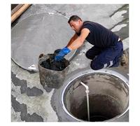 Cubierta de boca de acero inoxidable resistente, diseño invisible empotrable para drenaje e inspección de agua al aire libre, duradera y resistente a la intemperie