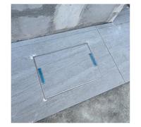 Cubierta de boca extraíble invisible de 81,3 x 71,1 x 5 cm, tapa de acceso subterráneo para un fácil acceso, ideal para mantenimiento e inspección de construcción pesada