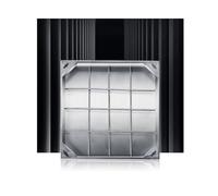 Cubierta de boca invisible de acero inoxidable 304 personalizable con diseño empotrado para pavimento de bloques, opciones de altura de 5 cm/8 cm, tamaño 60 x 60 cm, solución estética