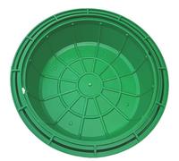 Cubierta de boca invisible de plástico duradero - 16 pulgadas para drenaje de tormentas y tanque séptico para césped, jardín y patio - Diseño antideslizante para mayor seguridad y resistencia