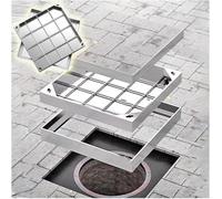 Cubierta de boca invisible, diseño empotrado, cubierta de drenaje para exteriores con base de marco, cubiertas decorativas para pozos de aguas residuales, soluciones de acceso duraderas y elegantes