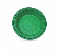 Cubierta de boca invisible, diseño incrustado en la parte superior de la hierba, tapa de tanque séptico con marco, cubierta de pozo de inspección para patio y pavimento