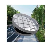 Cubierta de boca invisible redonda de acero inoxidable resistente, diseño integrado, tapa de tanque séptico empotrada de 27.6 pulgadas, fácil instalación y alta capacidad de carga para mayor