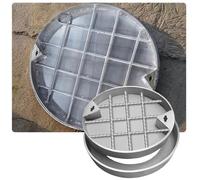 Cubierta de boca invisible y cubierta de drenaje integrada de acero inoxidable para entrada, patio, acera, estacionamiento (50 cm)