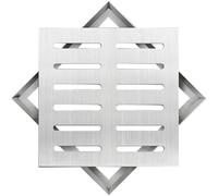 Cubierta de boca - Rejilla de drenaje de acero inoxidable para bomba de sumidero, patio, jardín y parque - Drenaje rápido 50 x 50 cm y resistente a la intemperie